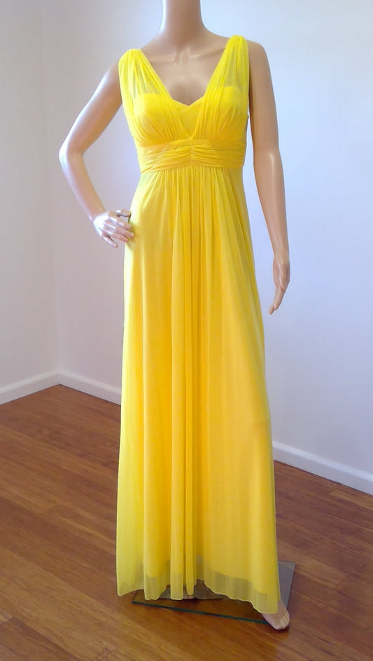 c size 8 Yellow sweetheart bodice with straps