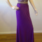 c size 8 Purple beaded sweetheart bodice dress