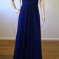 b Size 6 Navy Illusion Neckline A Line Dress