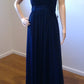 b Size 6 Navy A Line Dress