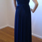 b Size 6 Navy A Line Dress