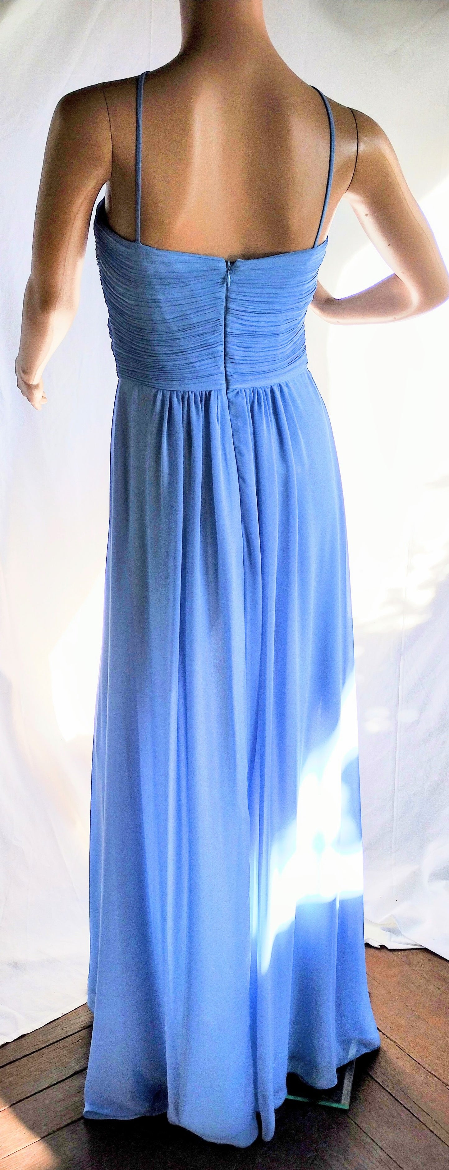 b Size 6 Light Blue Sweetheart A Line Dress