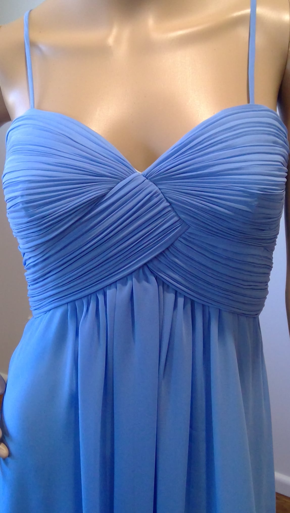 b Size 6 Light Blue Sweetheart A Line Dress