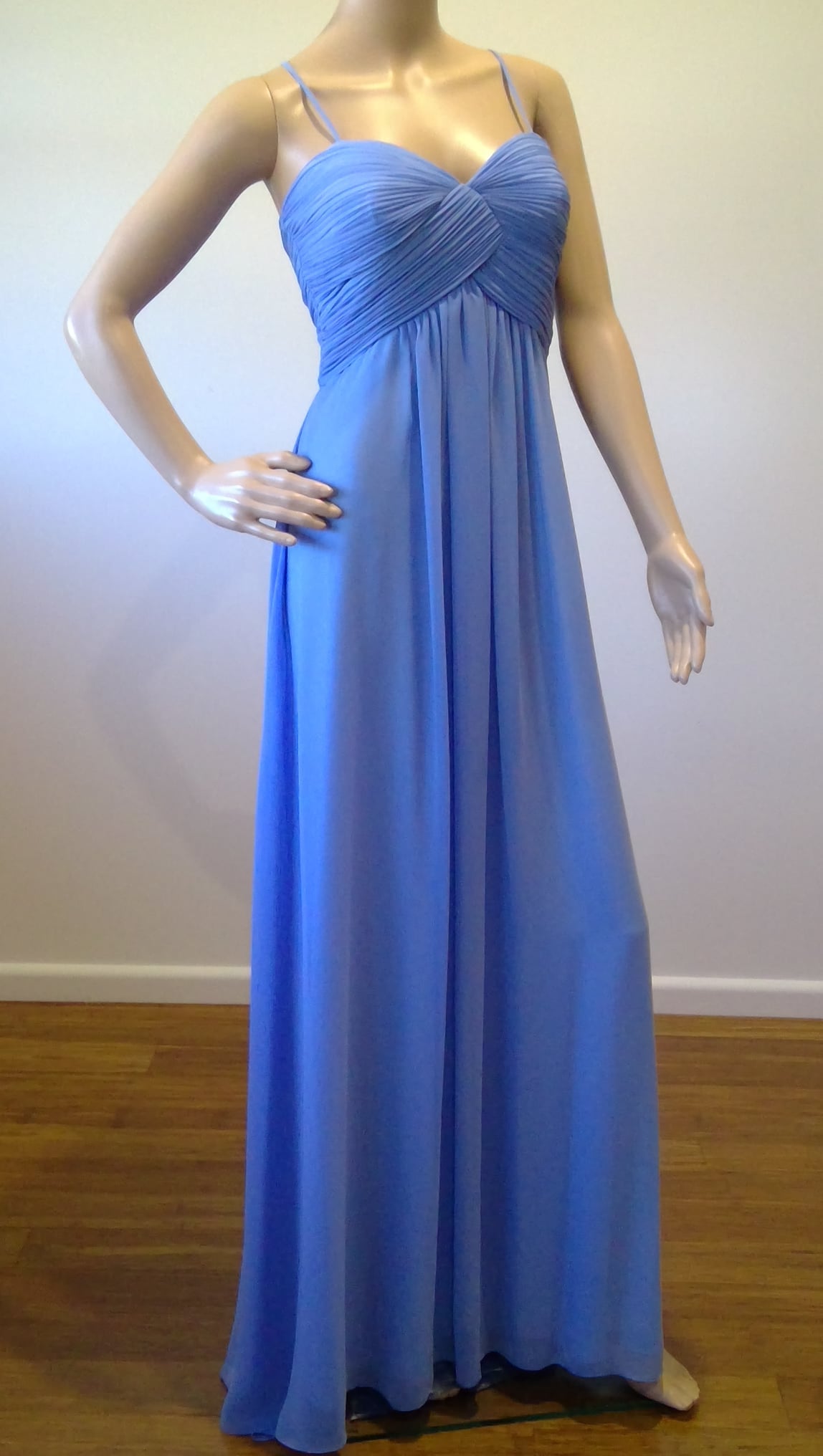 b Size 6 Light Blue Sweetheart A Line Dress