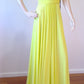 b Size 6 Lime V Neck A Line Formal Dress
