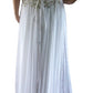 e Size 12 White sheath with beaded bodice